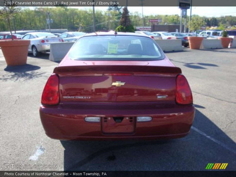 Red Jewel Tint Coat / Ebony Black 2007 Chevrolet Monte Carlo LT