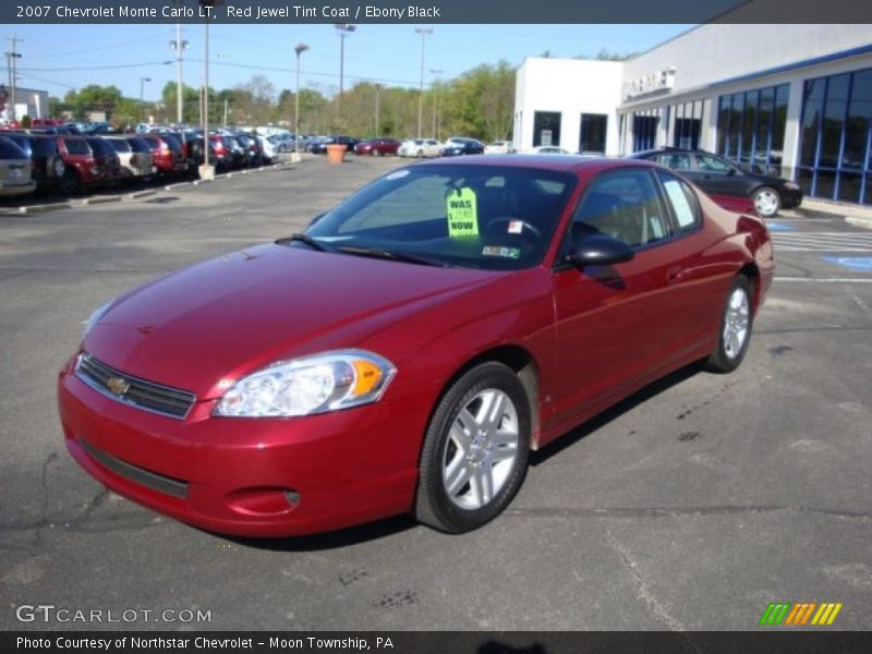 Red Jewel Tint Coat / Ebony Black 2007 Chevrolet Monte Carlo LT