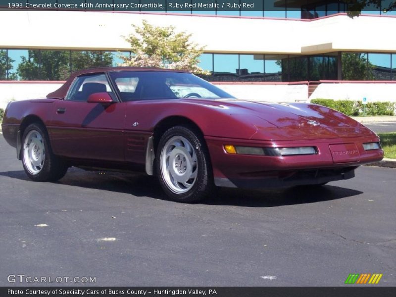 Ruby Red Metallic / Ruby Red 1993 Chevrolet Corvette 40th Anniversary Convertible