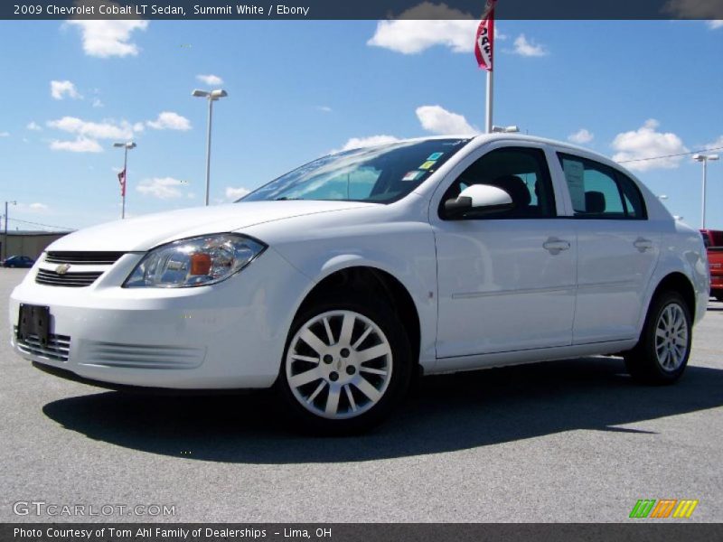 Summit White / Ebony 2009 Chevrolet Cobalt LT Sedan