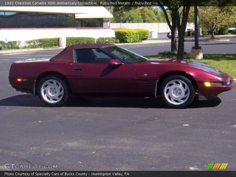 Ruby Red Metallic / Ruby Red 1993 Chevrolet Corvette 40th Anniversary Convertible