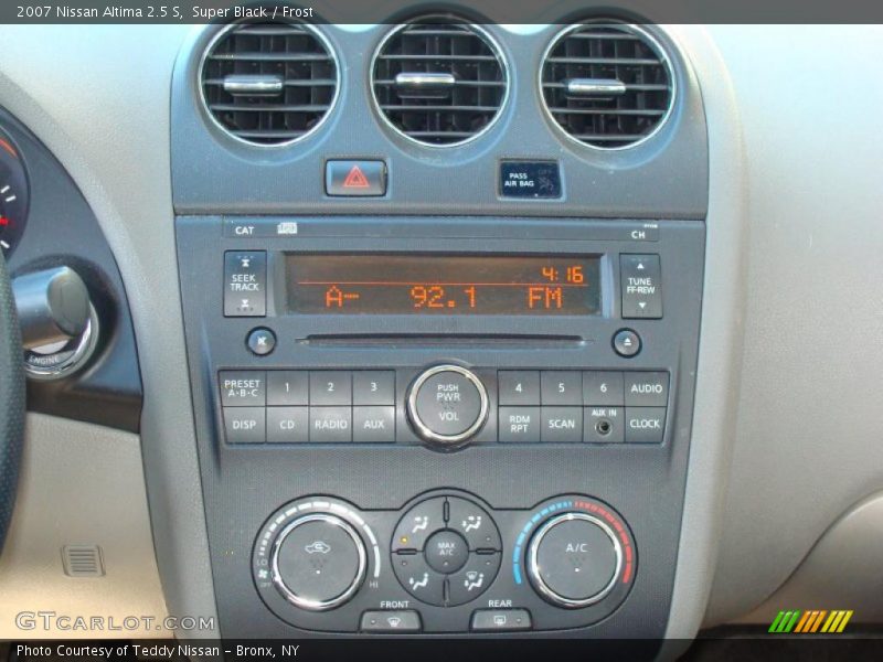 Super Black / Frost 2007 Nissan Altima 2.5 S