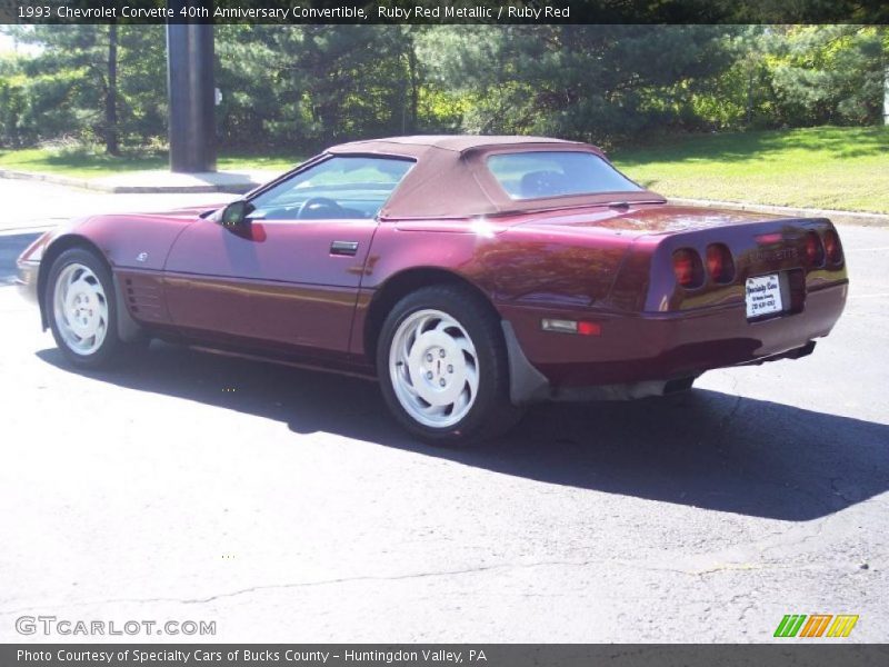 Ruby Red Metallic / Ruby Red 1993 Chevrolet Corvette 40th Anniversary Convertible