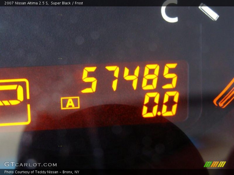 Super Black / Frost 2007 Nissan Altima 2.5 S