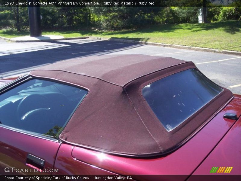 Ruby Red Metallic / Ruby Red 1993 Chevrolet Corvette 40th Anniversary Convertible