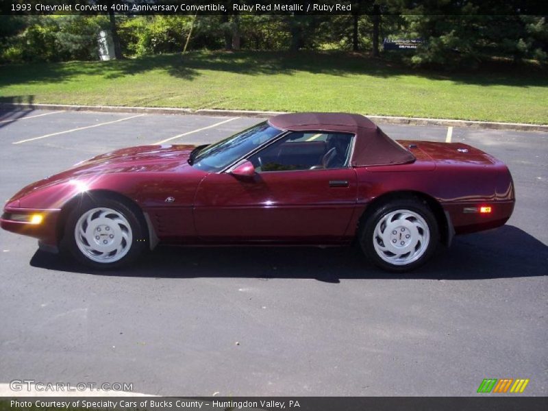 Ruby Red Metallic / Ruby Red 1993 Chevrolet Corvette 40th Anniversary Convertible