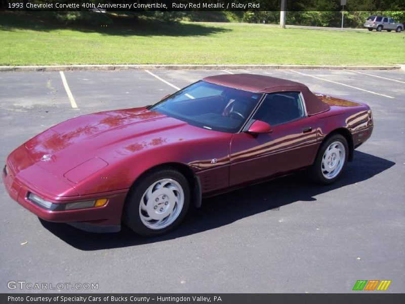 Ruby Red Metallic / Ruby Red 1993 Chevrolet Corvette 40th Anniversary Convertible