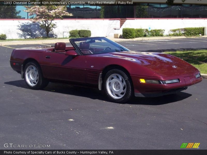 Ruby Red Metallic / Ruby Red 1993 Chevrolet Corvette 40th Anniversary Convertible