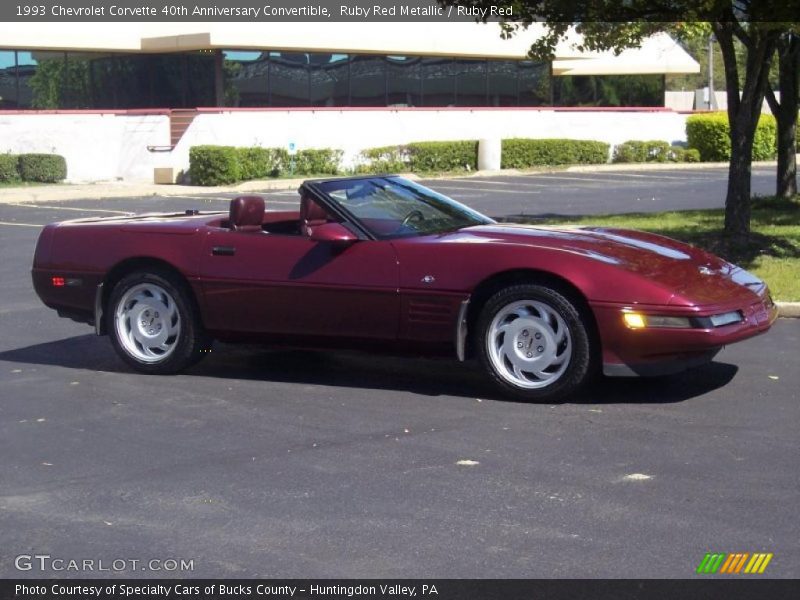 Ruby Red Metallic / Ruby Red 1993 Chevrolet Corvette 40th Anniversary Convertible