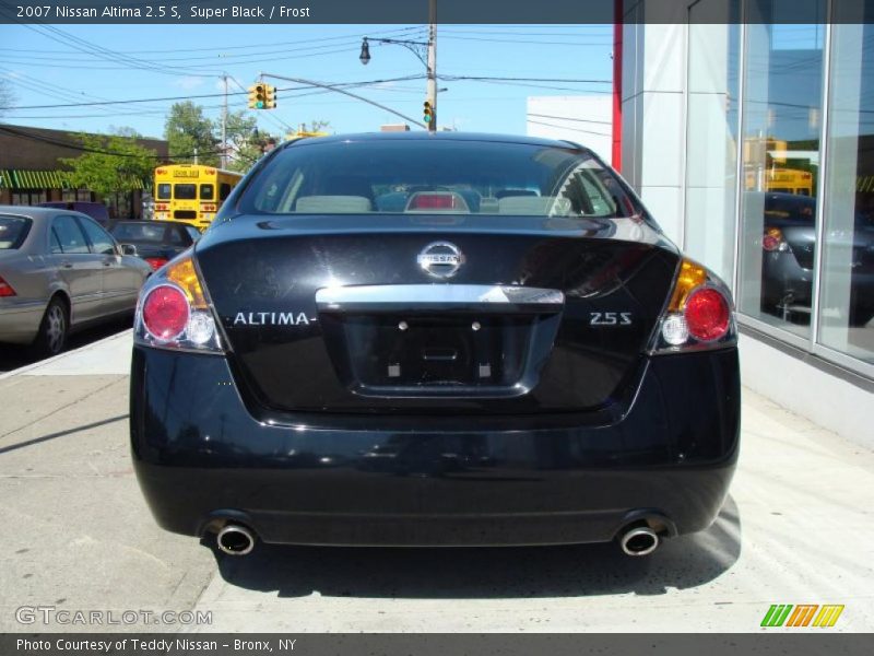 Super Black / Frost 2007 Nissan Altima 2.5 S