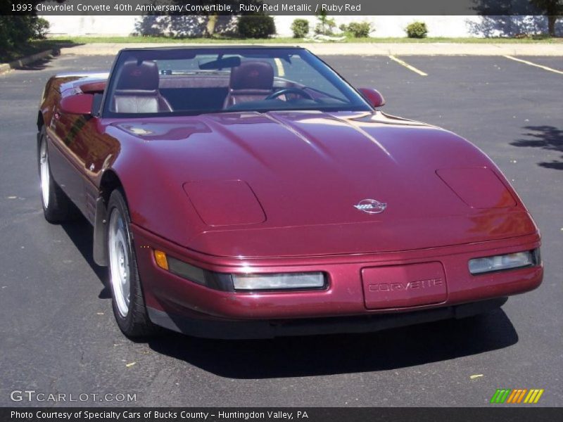 Ruby Red Metallic / Ruby Red 1993 Chevrolet Corvette 40th Anniversary Convertible