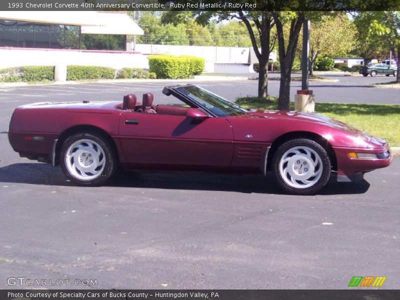 Ruby Red Metallic / Ruby Red 1993 Chevrolet Corvette 40th Anniversary Convertible