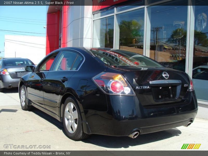 Super Black / Frost 2007 Nissan Altima 2.5 S