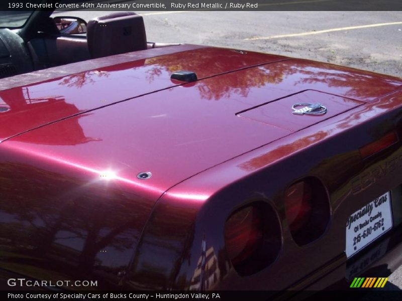 Ruby Red Metallic / Ruby Red 1993 Chevrolet Corvette 40th Anniversary Convertible