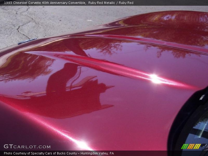 Ruby Red Metallic / Ruby Red 1993 Chevrolet Corvette 40th Anniversary Convertible