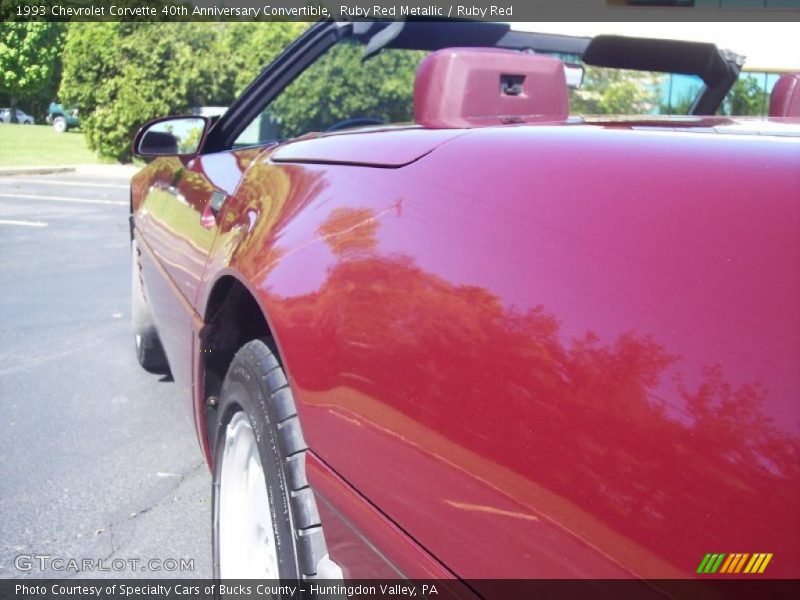 Ruby Red Metallic / Ruby Red 1993 Chevrolet Corvette 40th Anniversary Convertible