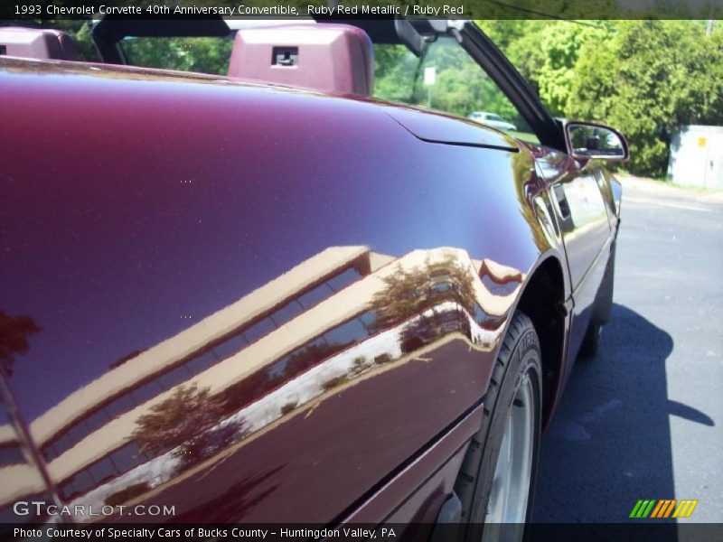 Ruby Red Metallic / Ruby Red 1993 Chevrolet Corvette 40th Anniversary Convertible