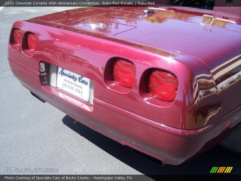 Ruby Red Metallic / Ruby Red 1993 Chevrolet Corvette 40th Anniversary Convertible