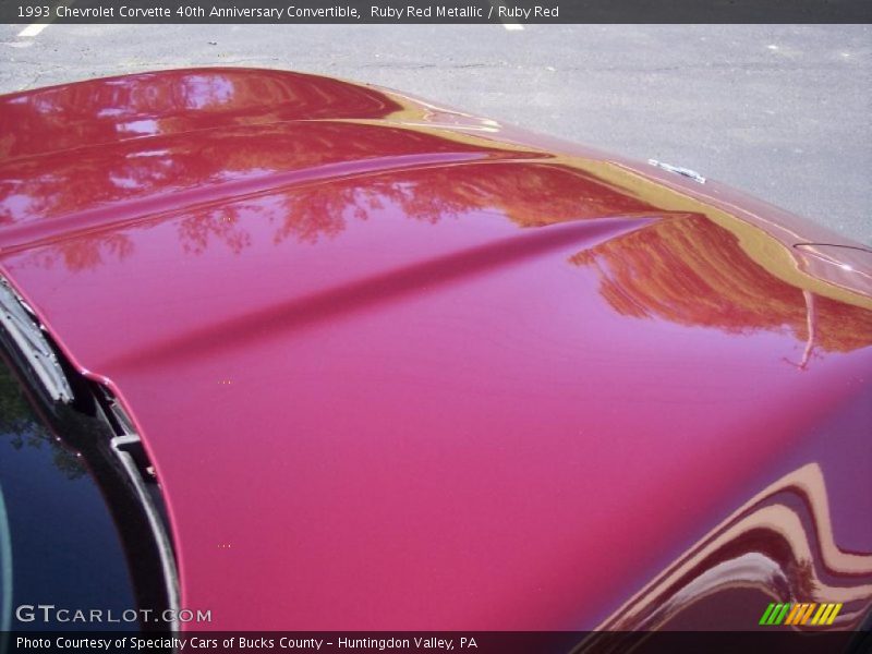Ruby Red Metallic / Ruby Red 1993 Chevrolet Corvette 40th Anniversary Convertible