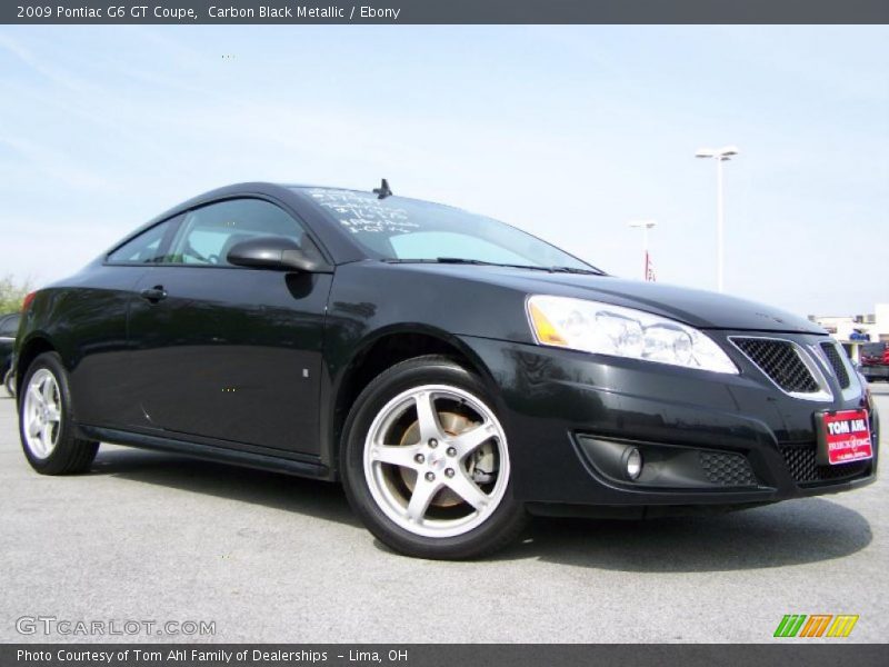 Carbon Black Metallic / Ebony 2009 Pontiac G6 GT Coupe