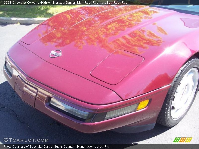 Ruby Red Metallic / Ruby Red 1993 Chevrolet Corvette 40th Anniversary Convertible