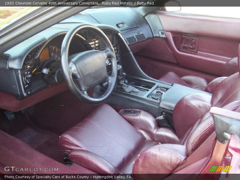 Ruby Red Metallic / Ruby Red 1993 Chevrolet Corvette 40th Anniversary Convertible