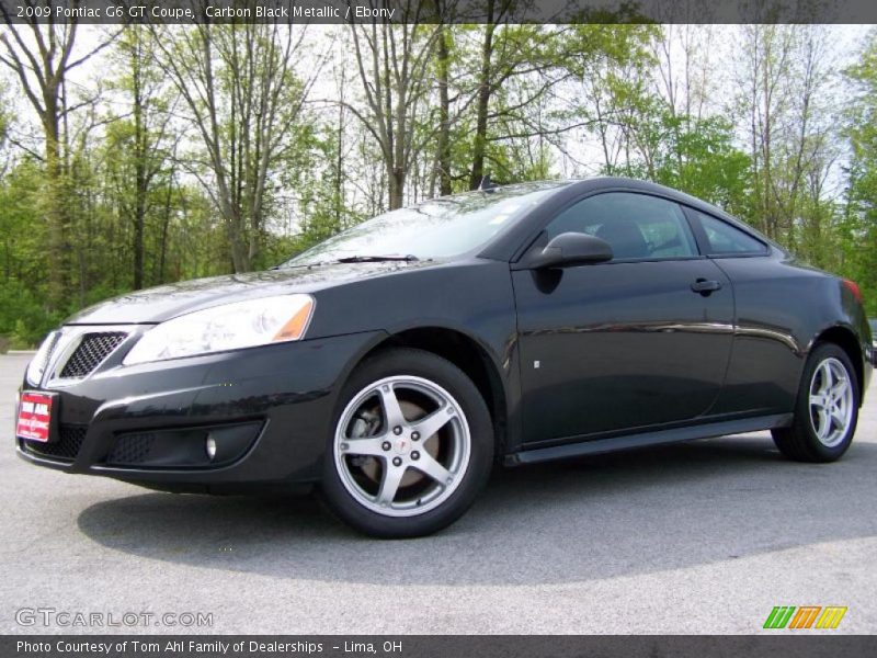 Carbon Black Metallic / Ebony 2009 Pontiac G6 GT Coupe