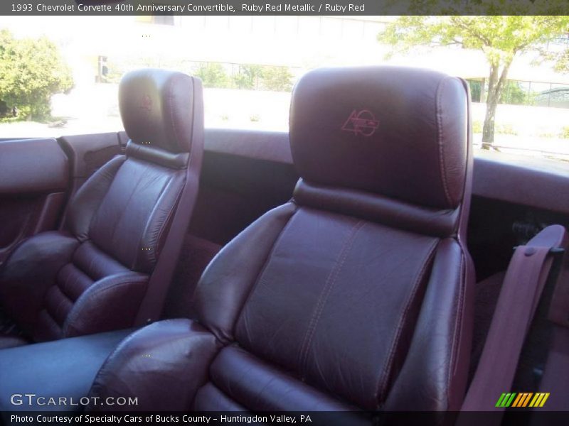 Ruby Red Metallic / Ruby Red 1993 Chevrolet Corvette 40th Anniversary Convertible