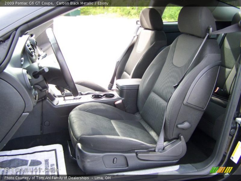 Carbon Black Metallic / Ebony 2009 Pontiac G6 GT Coupe