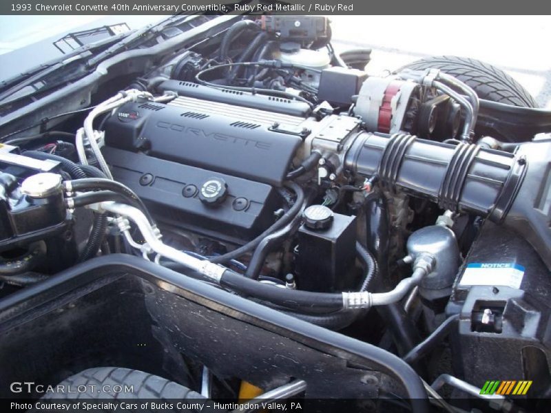 Ruby Red Metallic / Ruby Red 1993 Chevrolet Corvette 40th Anniversary Convertible