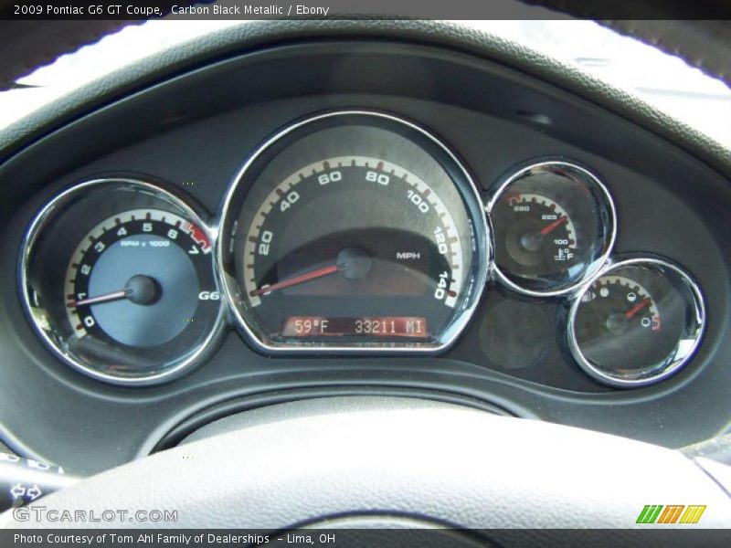 Carbon Black Metallic / Ebony 2009 Pontiac G6 GT Coupe