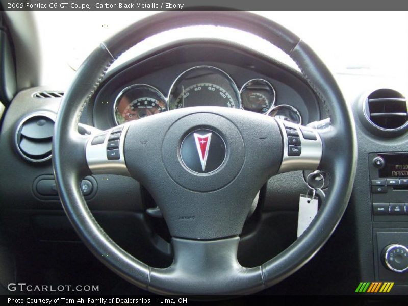 Carbon Black Metallic / Ebony 2009 Pontiac G6 GT Coupe
