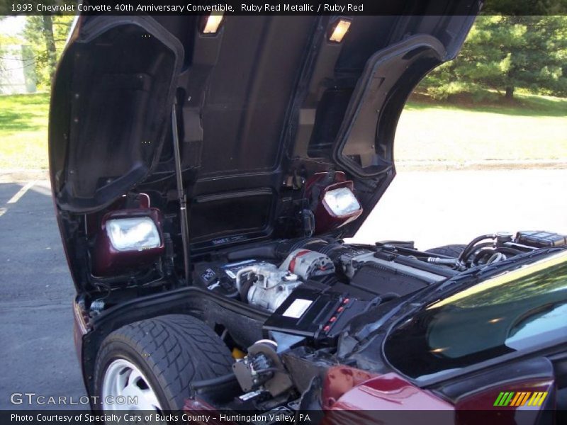 Ruby Red Metallic / Ruby Red 1993 Chevrolet Corvette 40th Anniversary Convertible