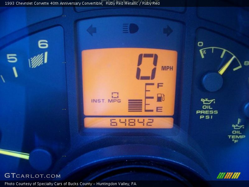 Ruby Red Metallic / Ruby Red 1993 Chevrolet Corvette 40th Anniversary Convertible
