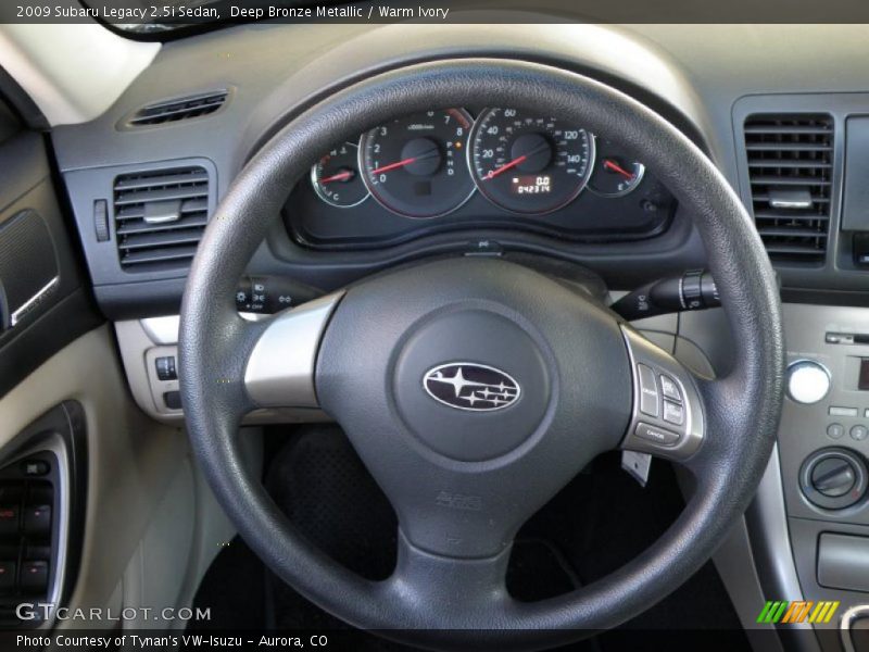 Deep Bronze Metallic / Warm Ivory 2009 Subaru Legacy 2.5i Sedan