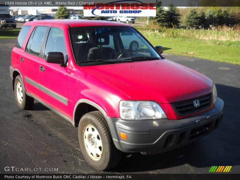 Milano Red / Charcoal 1999 Honda CR-V LX 4WD