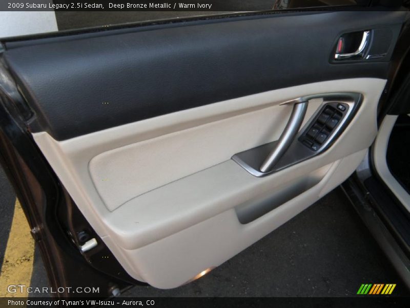 Deep Bronze Metallic / Warm Ivory 2009 Subaru Legacy 2.5i Sedan