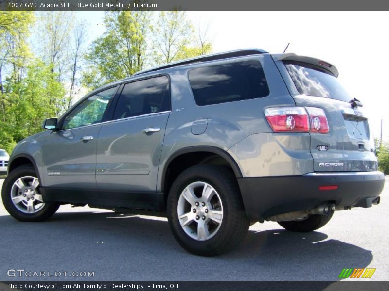 Blue Gold Metallic / Titanium 2007 GMC Acadia SLT