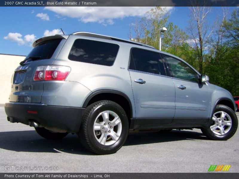 Blue Gold Metallic / Titanium 2007 GMC Acadia SLT