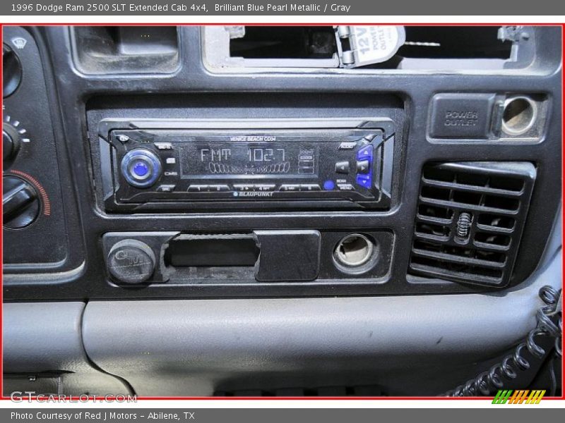 Brilliant Blue Pearl Metallic / Gray 1996 Dodge Ram 2500 SLT Extended Cab 4x4
