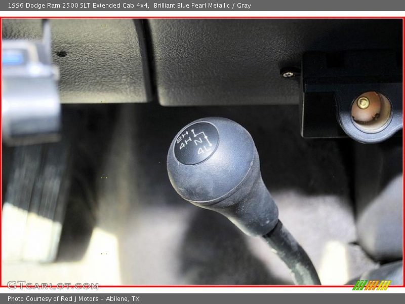 Brilliant Blue Pearl Metallic / Gray 1996 Dodge Ram 2500 SLT Extended Cab 4x4