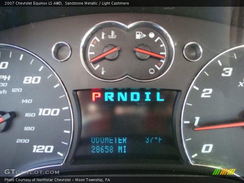 Sandstone Metallic / Light Cashmere 2007 Chevrolet Equinox LS AWD