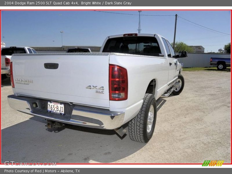 Bright White / Dark Slate Gray 2004 Dodge Ram 2500 SLT Quad Cab 4x4