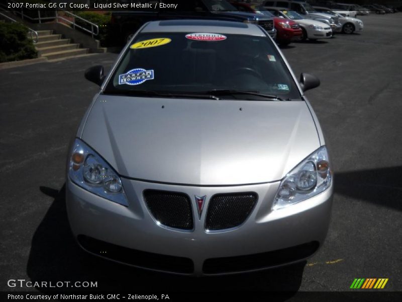 Liquid Silver Metallic / Ebony 2007 Pontiac G6 GT Coupe