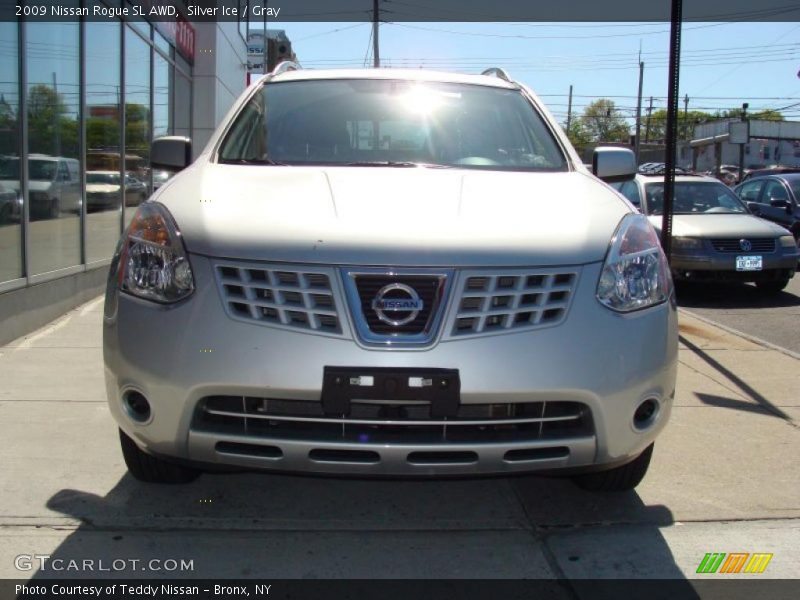Silver Ice / Gray 2009 Nissan Rogue SL AWD