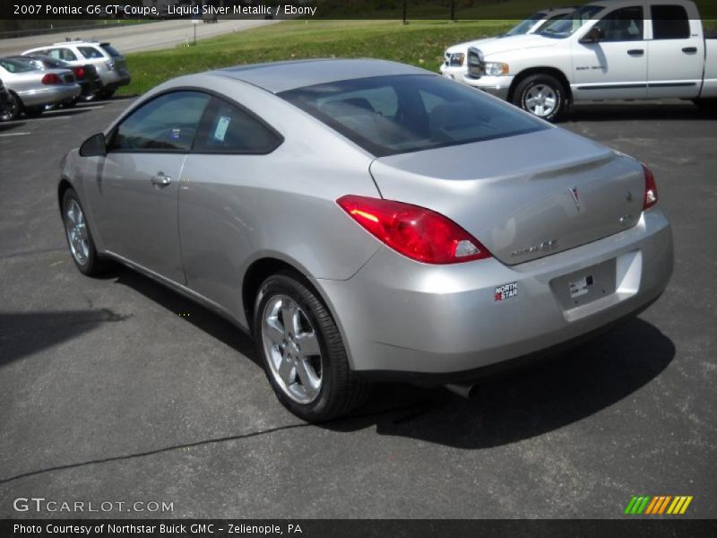 Liquid Silver Metallic / Ebony 2007 Pontiac G6 GT Coupe