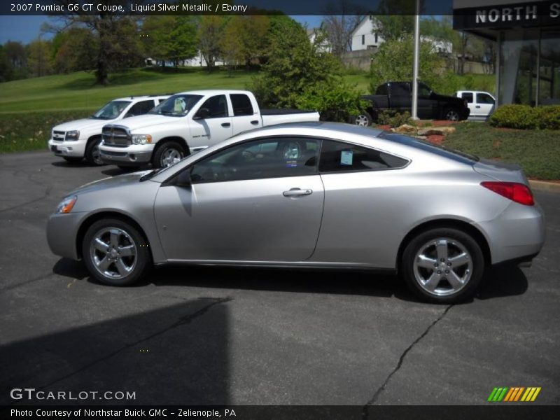 Liquid Silver Metallic / Ebony 2007 Pontiac G6 GT Coupe