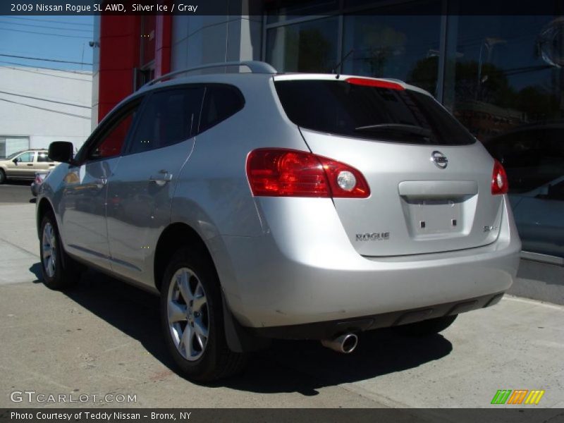 Silver Ice / Gray 2009 Nissan Rogue SL AWD