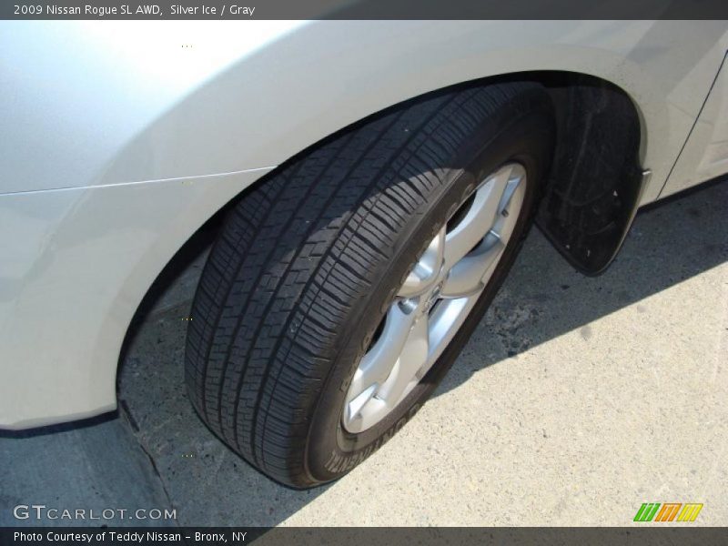 Silver Ice / Gray 2009 Nissan Rogue SL AWD