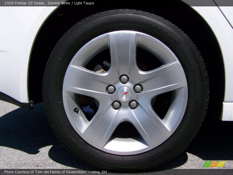 Summit White / Light Taupe 2009 Pontiac G6 Sedan